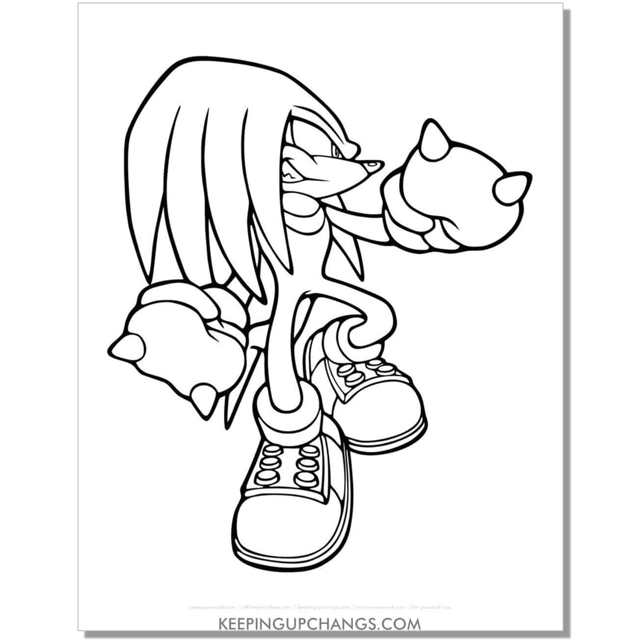 Free sonic the hedgehog coloring pages popular printables