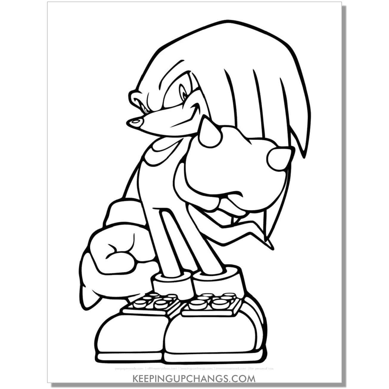 Free sonic the hedgehog coloring pages popular printables