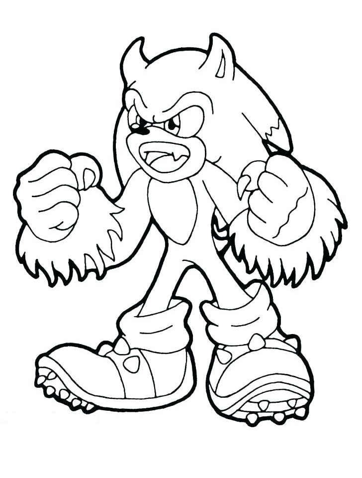 Strong werehog sonic worksheet