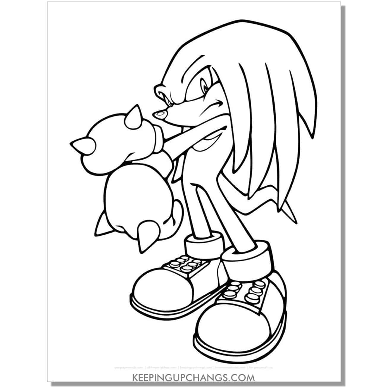 Free sonic the hedgehog coloring pages popular printables