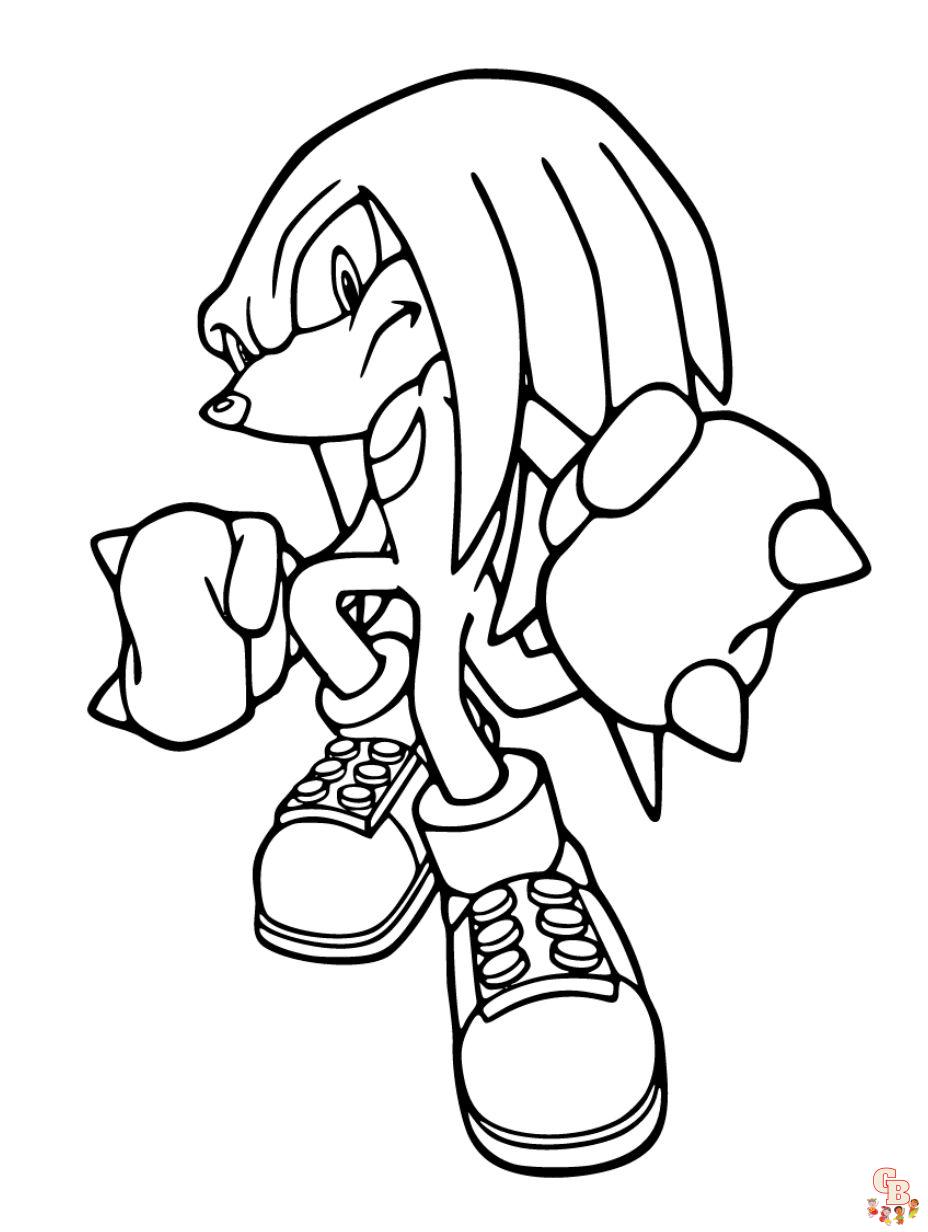 Sonic the hedgehog coloring pages free