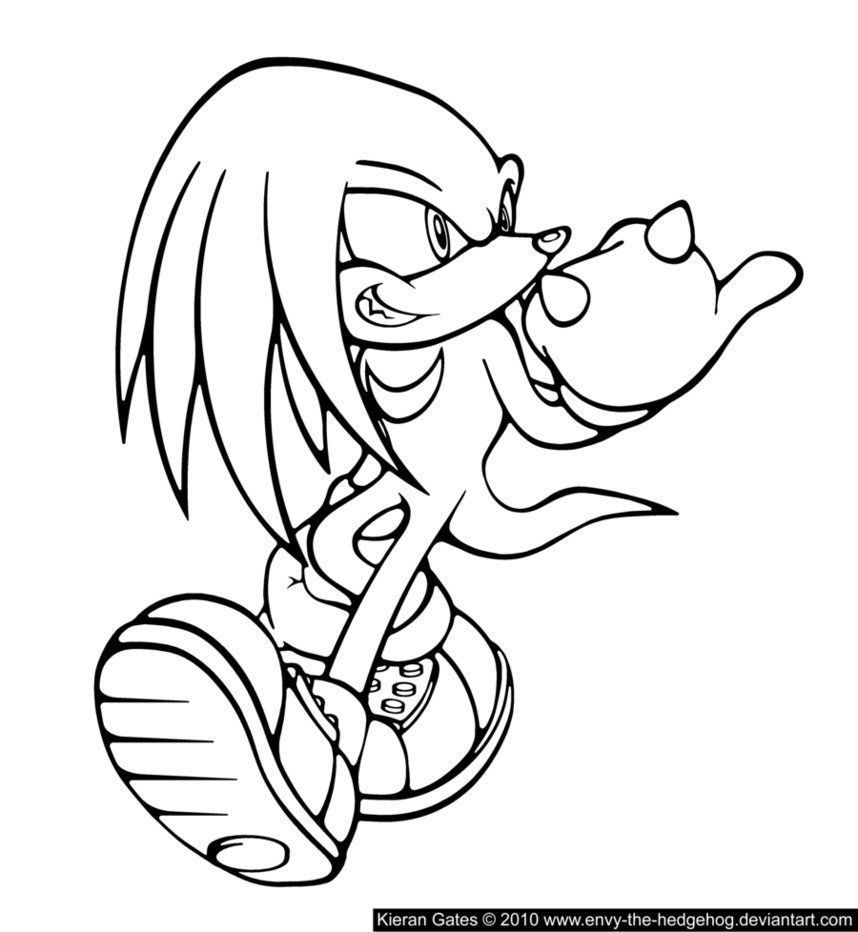 Download or print this amazing coloring page pics of sonic knuckles coloring pagesâ pãginas para colorear spiderman dibujo para colorear sonic para colorear