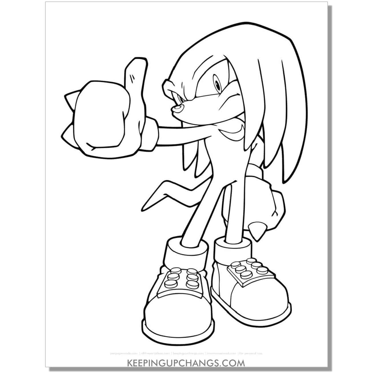 Free sonic the hedgehog coloring pages popular printables