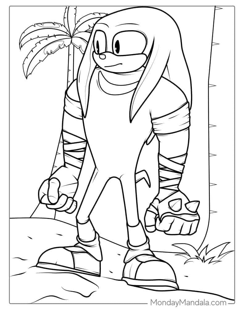 Sonic coloring pages free pdf printables