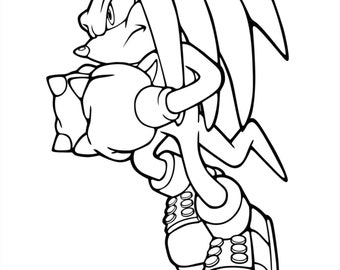 Sonic coloring pages pictures digital download