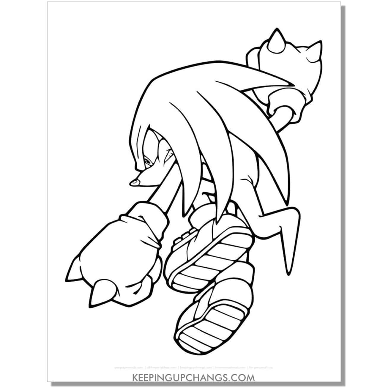 Free sonic the hedgehog coloring pages popular printables