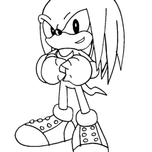 Knuckles coloring pages printable for free download