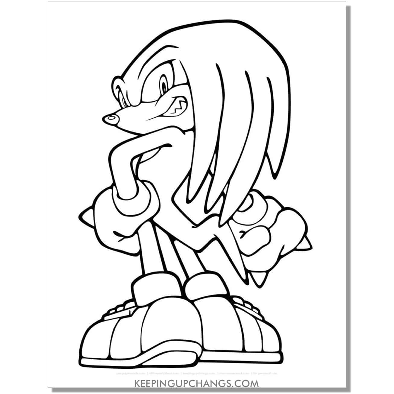 Free sonic the hedgehog coloring pages popular printables