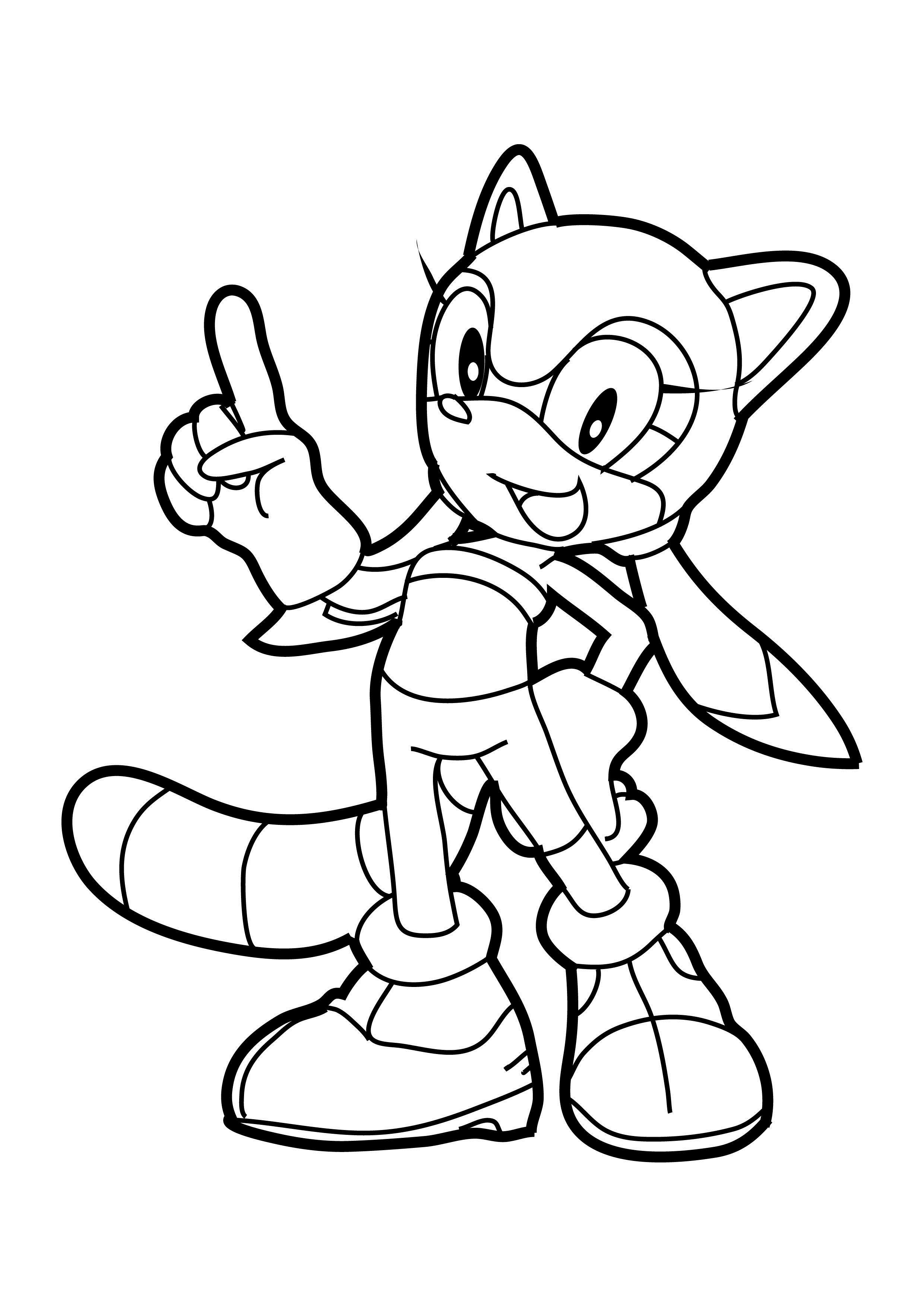 Free printable sonic the hedgehog coloring pages for kids