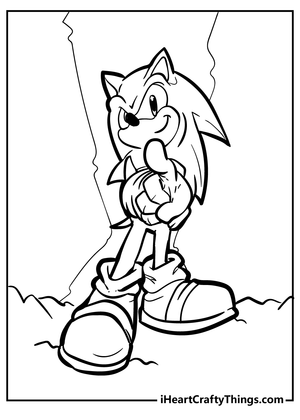 Sonic coloring pages free printables