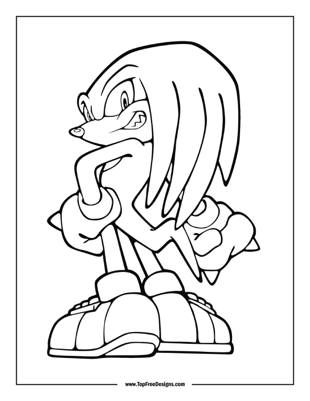 Sonic coloring pages