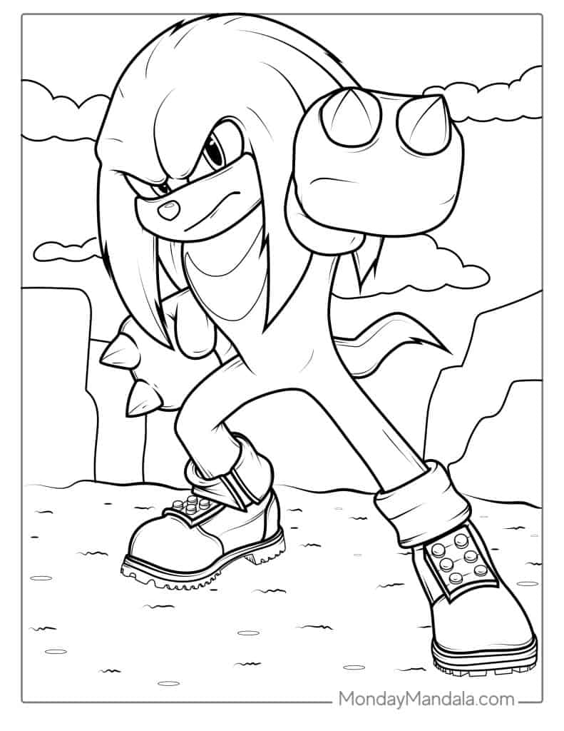 Sonic coloring pages free pdf printables