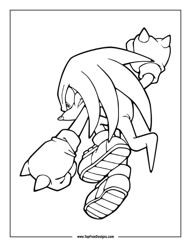 Sonic coloring pages