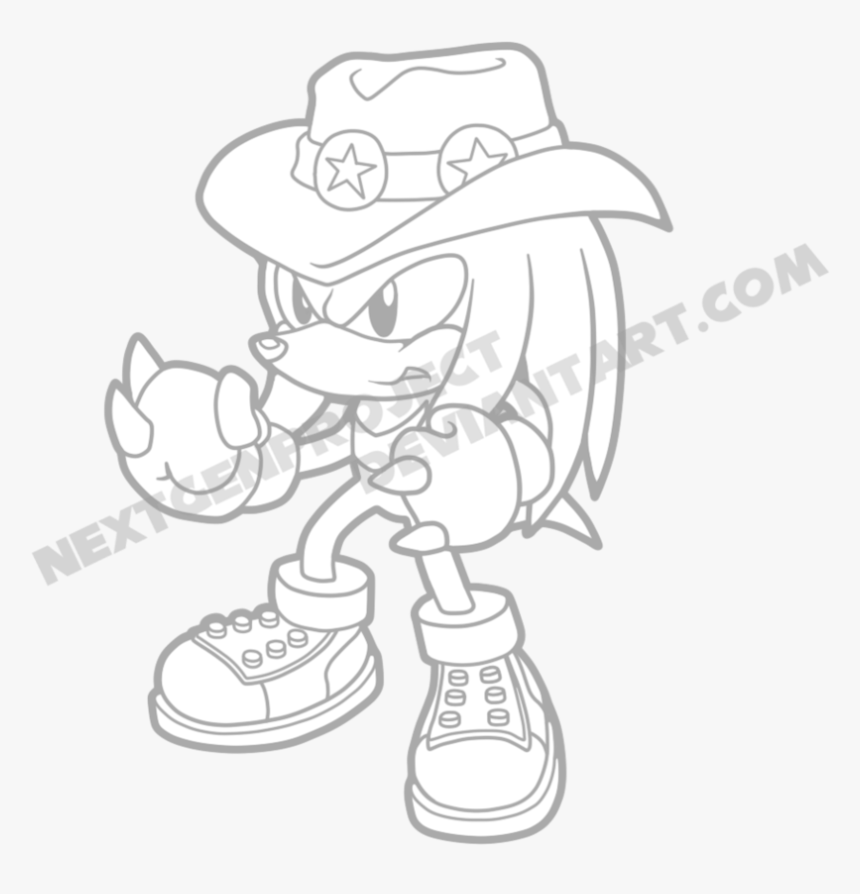 Sonic the hedgehog knuckles coloring pages