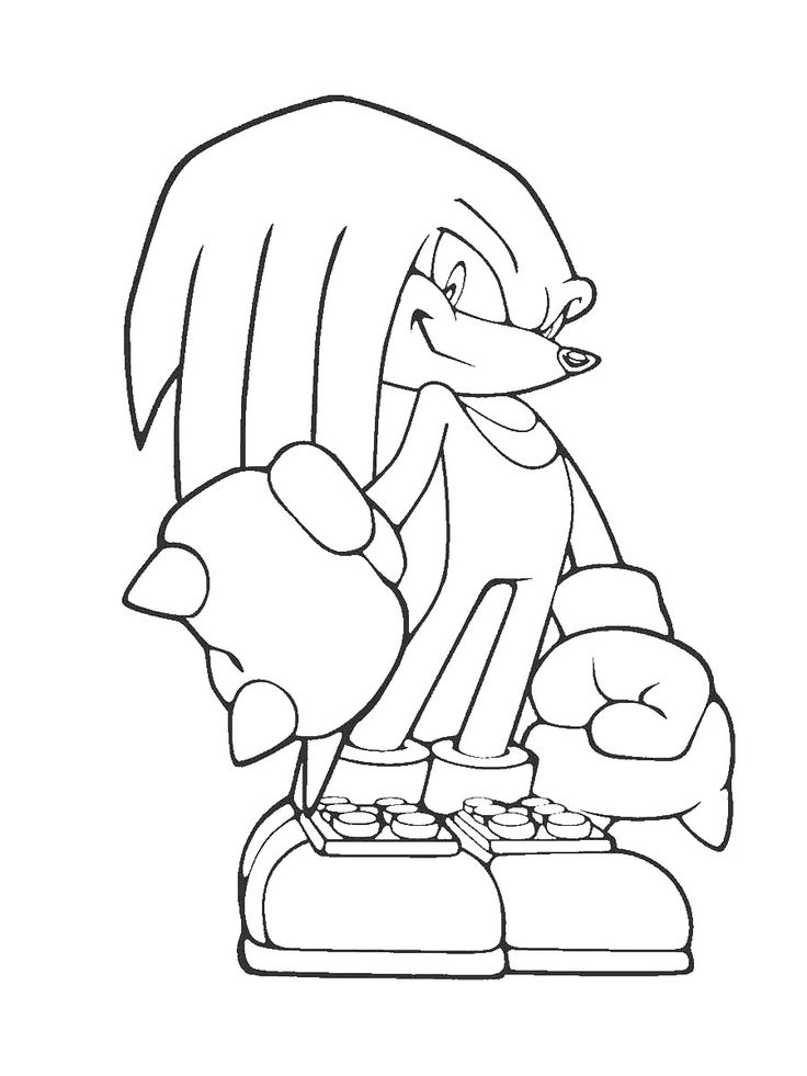 Knuckles coloring pages hedgehog colors cartoon coloring pages coloring pages