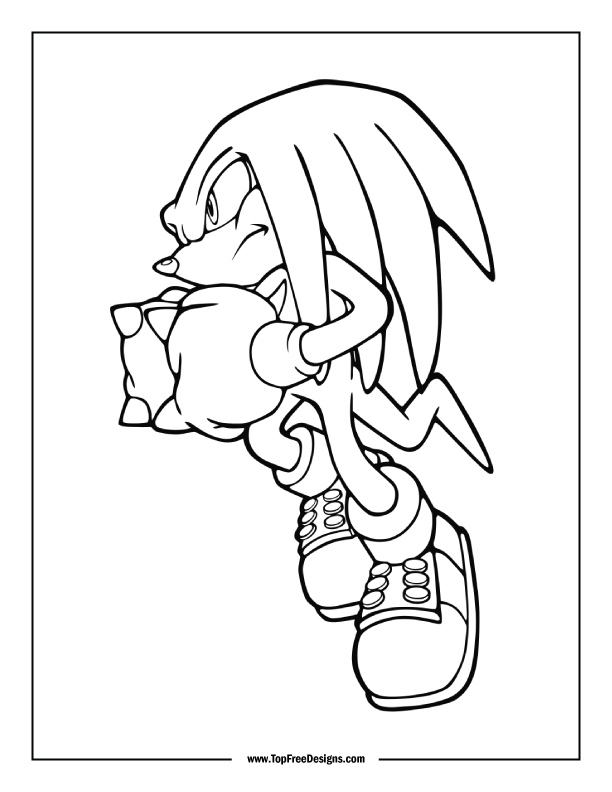 Sonic coloring pages