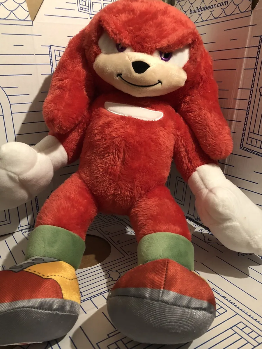 Knuckles build a bear online exclusive from sonic w tags