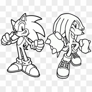 Sonic the hedgehog knuckles coloring pages