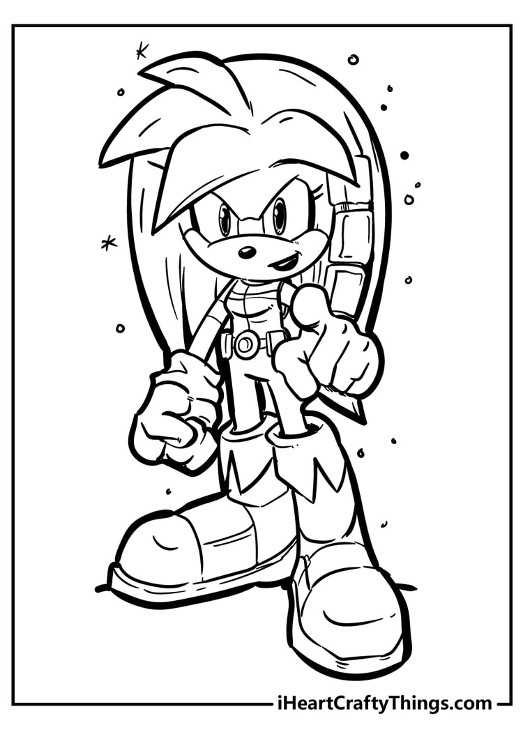 Sonic coloring pages free printables