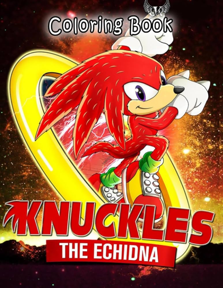 Knuckles the echidna loring book easy and by alice dante