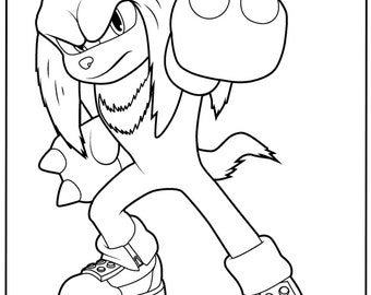 Sonic the hedgehog movie coloring pages ready to print digital delivery pages for kids and adults