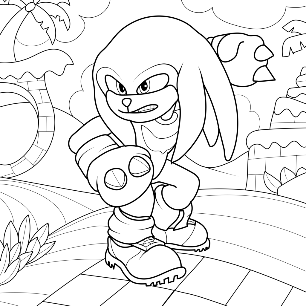 Speed into adventure sonic the hedgehog coloring pages