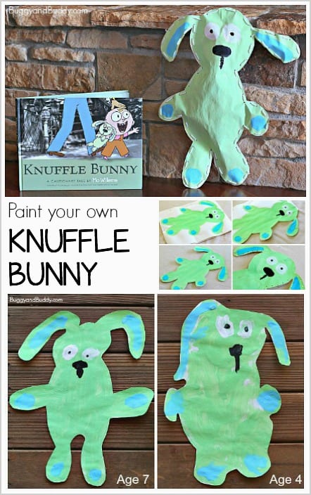 Knuffle bunny art project for kids