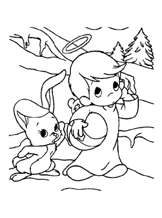 Precious moments coloring page