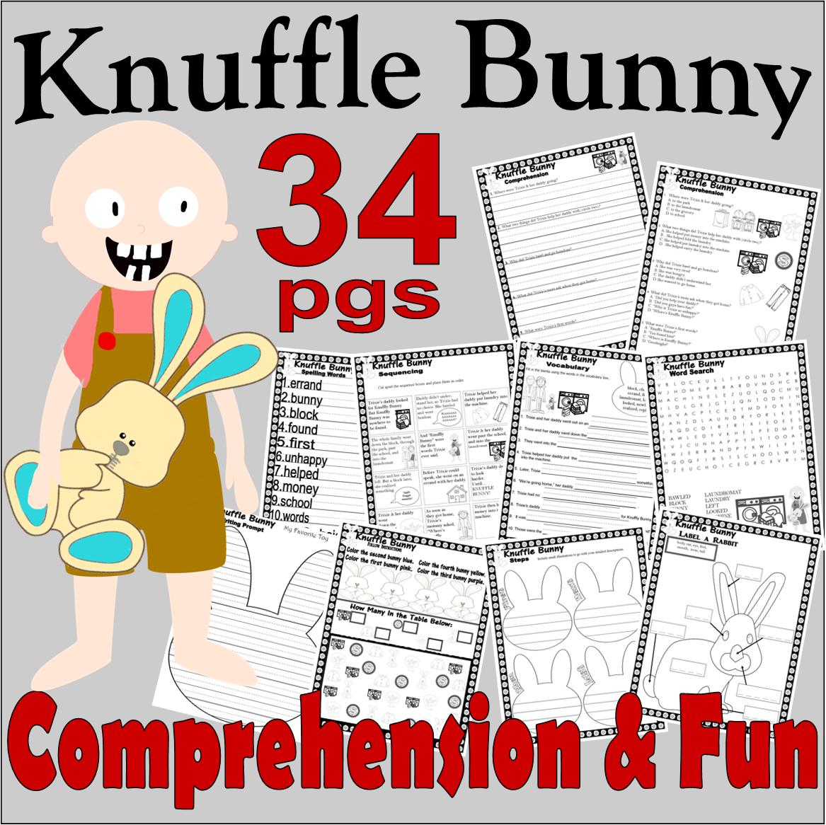Knuffle bunny book panion reading prehension study quiz made by teachers