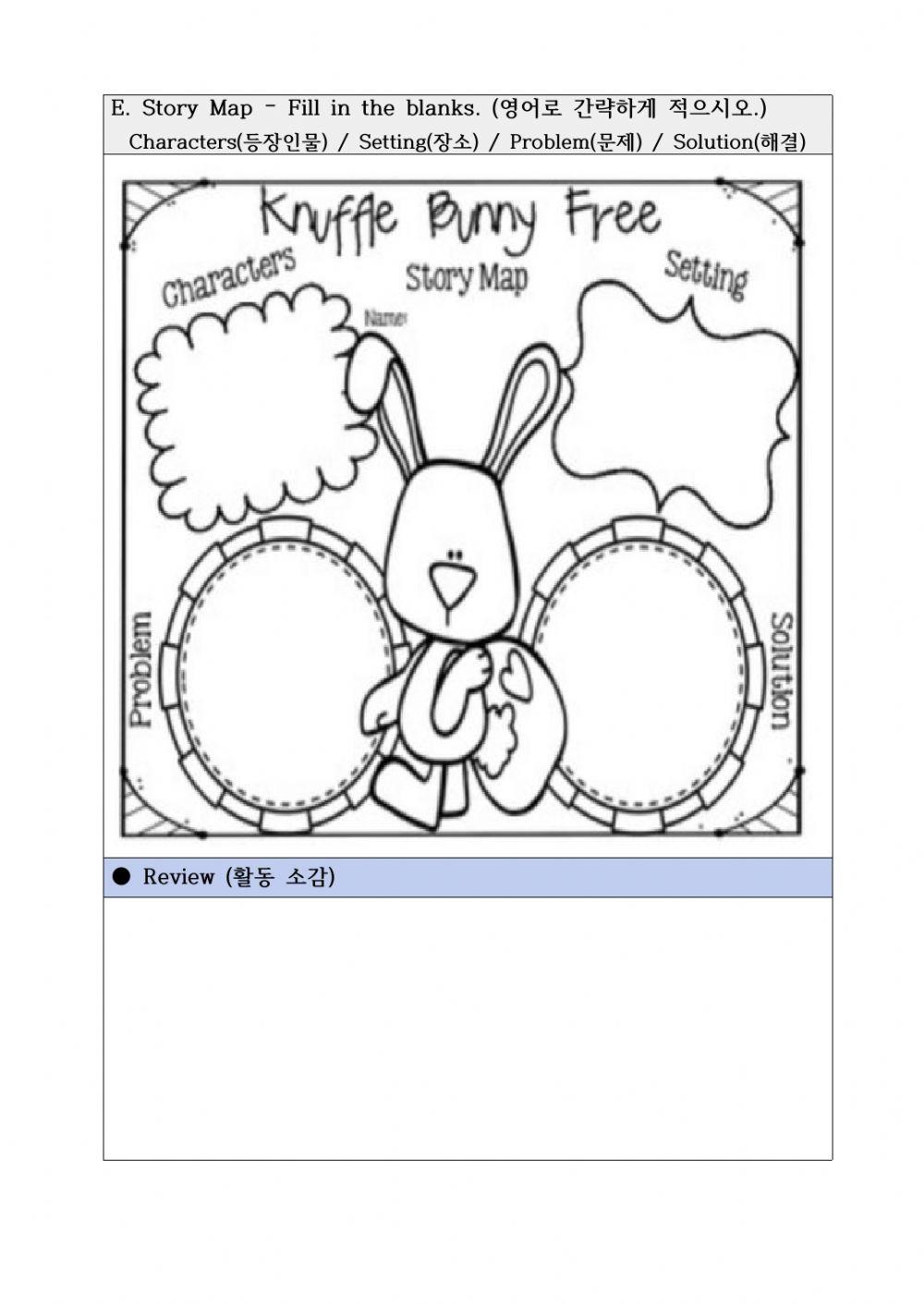 Knuffle bunny online exercise for live worksheets