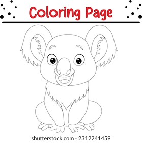 Koala coloring book photos images and pictures