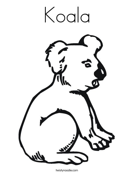 Koala coloring page