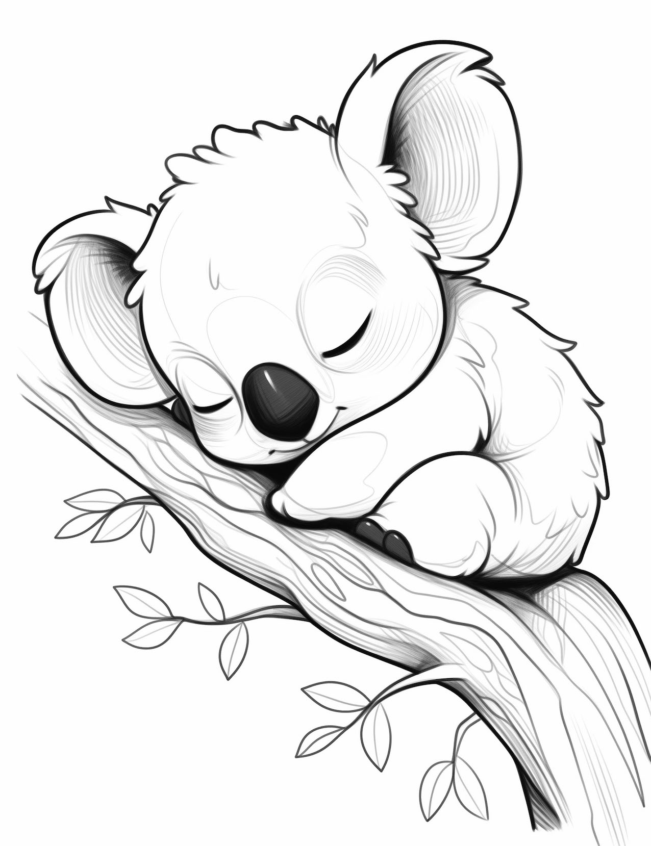 Adorable koala coloring pages for kids and adults