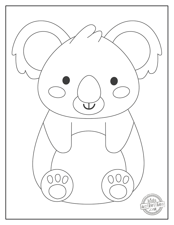 Free printable koala coloring pages kids activities blog