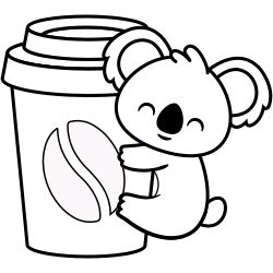 Koala coloring pages