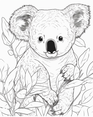 Printable pages koala pages