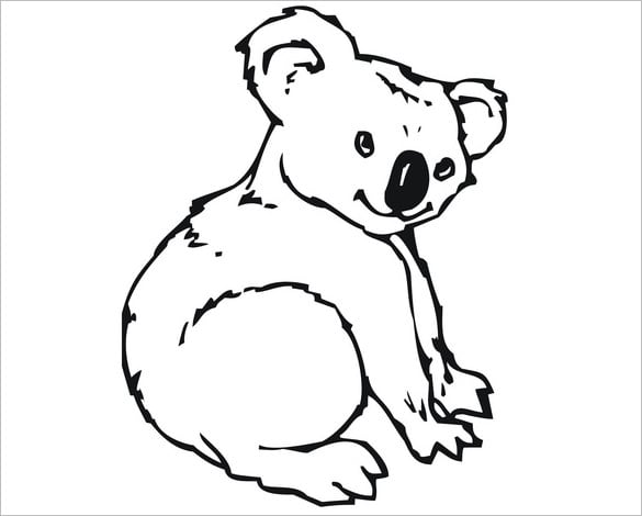 Koala s crafts colouring pages