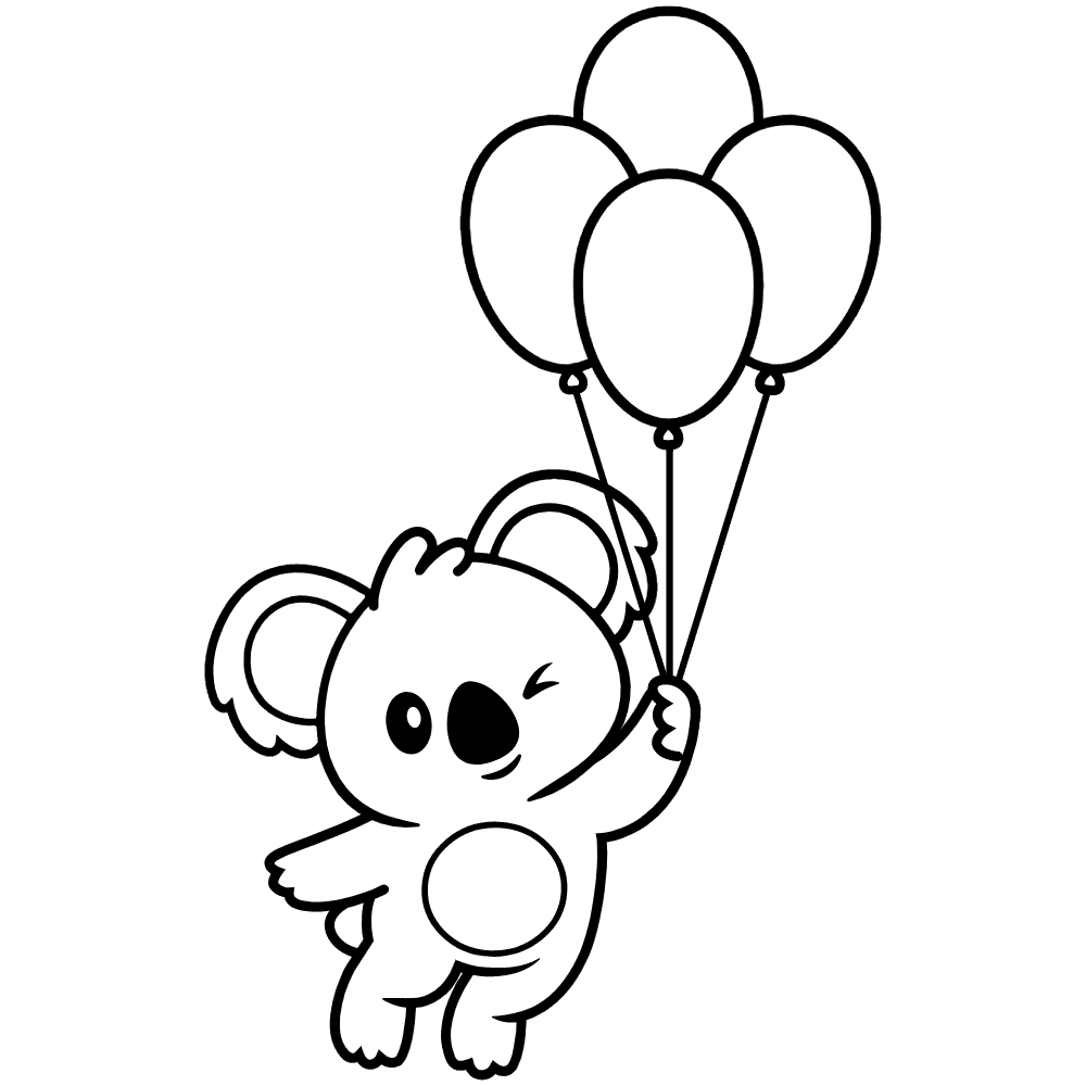 Koala coloring pages printable for free download