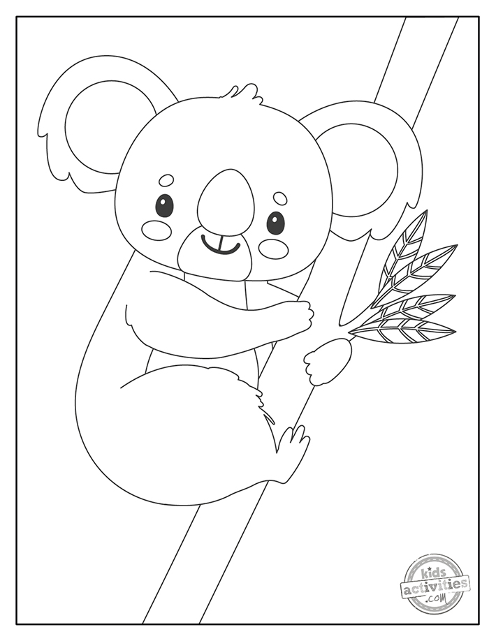 Free printable koala coloring pages kids activities blog