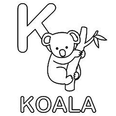 Koala coloring pages