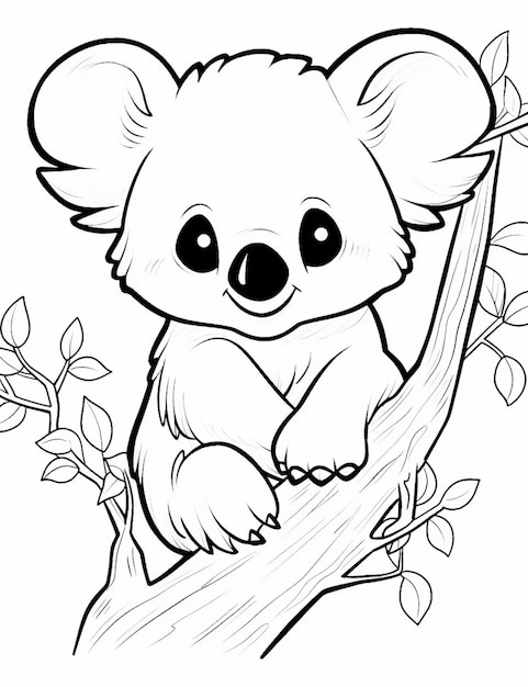 Page printable coloring pages koala bear images