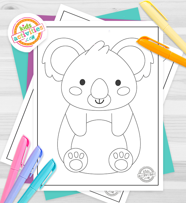 Free printable koala coloring pages kids activities blog