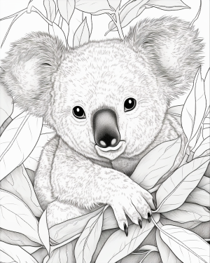 Printable pages koala pages