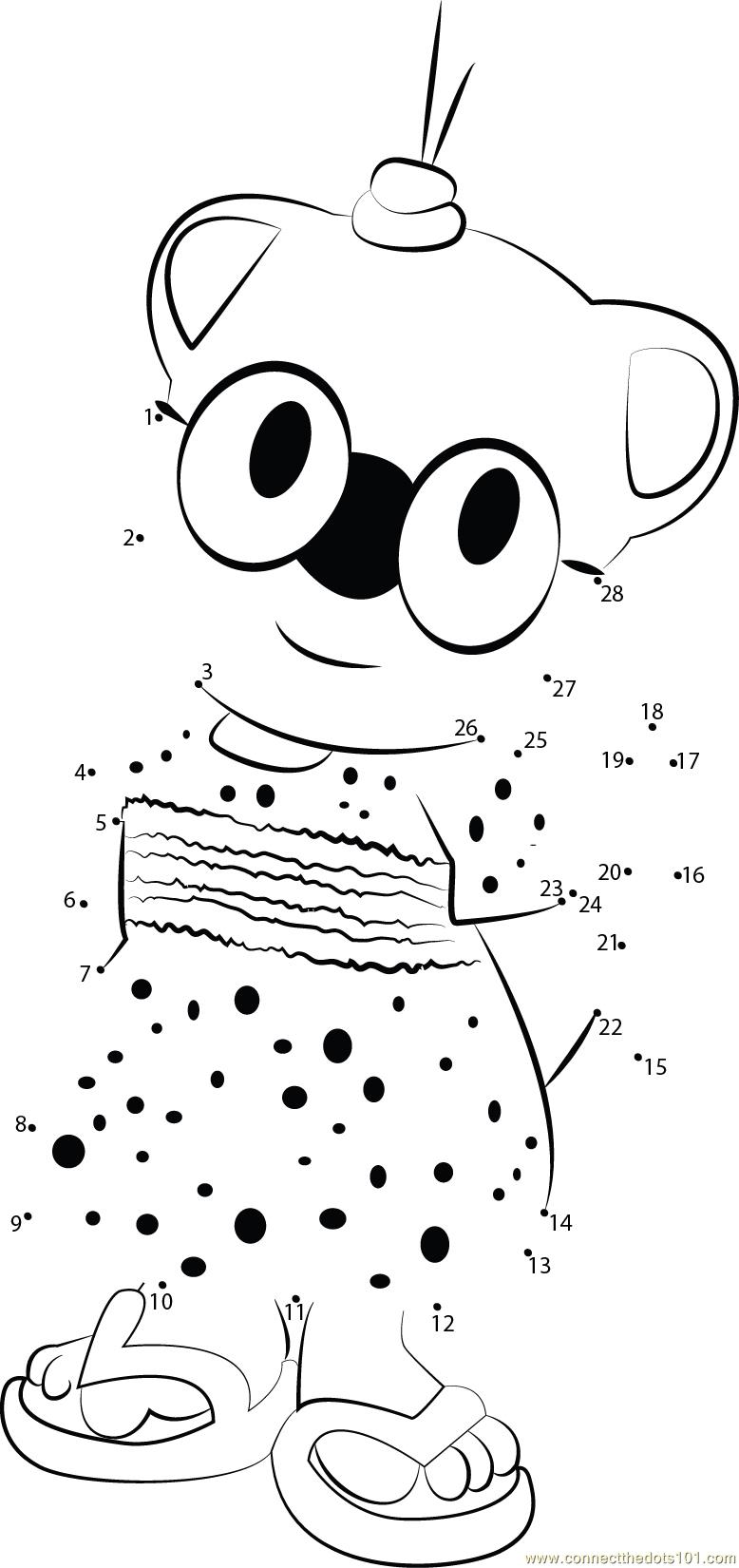 Cute koala dot to dot printable worksheet