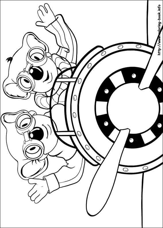 Koala brothers coloring picture