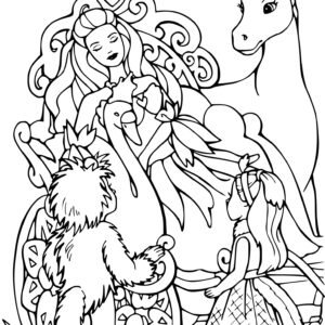 Barbie horse coloring pages printable for free download