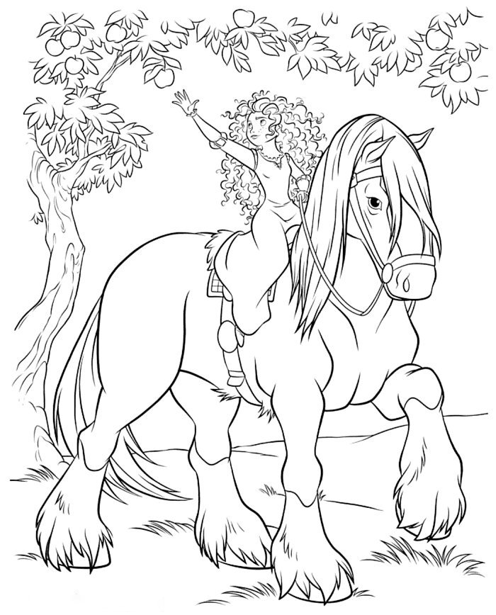 Barbie horse coloring pages printable for free download