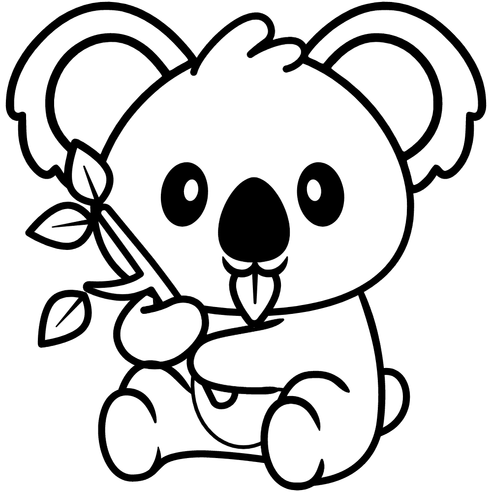 Koala coloring pages printable for free download