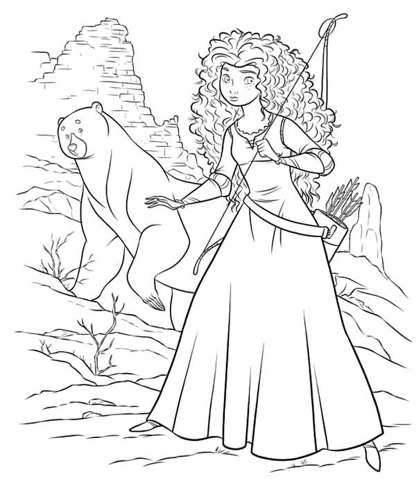 Archery coloring pages