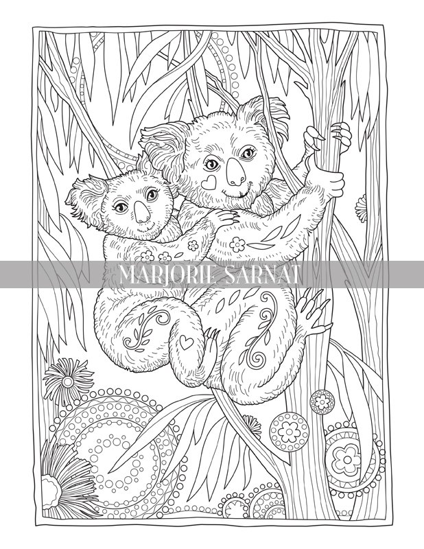 A mothers love coloring collection printable coloring pages â marjorie sarnat design illustration